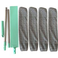 MAYouth Bedside Dust Brush Long Handle Mop Reusable Microfibre Duster Sweeping Brush Bed Botttom Crevice Hair Cleaning