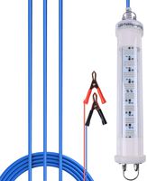 Goture 12V IP68 High-Power LED Fully Submersible Night Fishing Light Deep Drop Underwater Lure Bait Fish Finder Lamp with 5.49 Cable for Krill, Phytoplankton, Squid - Green