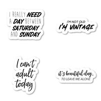 Funny Sticker Pack Funny Stickers - 4 Pack - Sticker Vinyl Decal - Laptop, Phone, Tablet Vinyl Decal Sticker (4 Pack) S183156