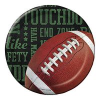 Creative Converting 8 Count Sturdy Style Paper Dessert Plates, 7", Football Frenzy