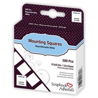 Scrapbook Adhesives by 3L Scrapbook Adhesives, Permanent Mounting Squares, 500-Pack, White