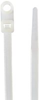 Morris 20316 Mounting Nylon Cable Tie with 50-Pound Tensile Strength, 8-Inch Length, Natural, 100-Pack