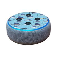 MightySkins Skin Compatible with Amazon Echo Dot (3rd Gen) - Billfish Stripes | Protective, Durable, and Unique Vinyl Decal Wrap Cover | Easy to Apply, Remove, and Change Styles | Made in The USA
