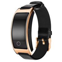 Smart Watch with Heart Rate, Blood Pressure, Blood Oxygen Monitor, Sleep Monitor, Calories Consumption, Modern Sport Bracelet with Soft Leather Strap,Gold
