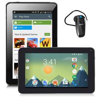 7-inch Android Tablet by Indigi - DualCore CPU & HD Display w/microSD Expandable Storage, BT 4.2 Headset Included