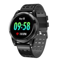 GOKOO Smart Watch for Men Women with Heart Rate Blood Pressure Sleep Monitor IP67 Waterproof Activity Tracker Notification Camera Music Control Black