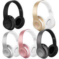 Dongdongole Stylish Foldable Sport Music Headphones Wireless Bluetooth Gaming Headset with Mic Over-Ear Bluetooth Headsets