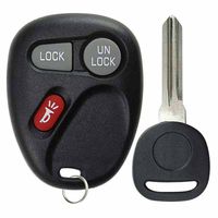 KeylessOption Keyless Entry Remote Car Key Fob and Key Replacement For 15042968
