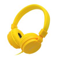 Bluelark(TM) Portable 3.5mm Foldable Over-Ear Headphone Headset Wired Pure Musical Audio Headphones Lightweght Cord Earphones Noise Cancelling Stereo Headsets for Phones, PC, MP3/ MP4 Player and More (Yellow)