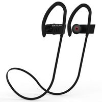 Wireless Headphones, ZOETOUCH V4.1 Wireless Sport Earbuds Sweatproof in- Ear Stereo Built-in Mic, Handsfree Headset for Gym and Running - Black