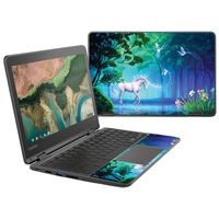 MightySkins Skin Compatible with Lenovo 300e Chromebook 11.6" (2018) - Unicorn Fantasy | Protective, Durable, and Unique Vinyl Decal wrap Cover | Easy to Apply, Remove | Made in The USA