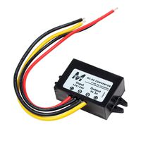 uxcell Waterproof Voltage Converter Regulator DC/DC DC 12V/24V Step-down for DC 5V 3A 15W Power Buck Transformer