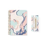 Fringe Studio 17-Month Planner with Boxed Pen & Pencil Set, Liquid Marble Design