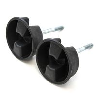 Red Hound Auto Freedom Hardtop Top Hard Panel Mounting Knob Replacement Screws 2 pc 2007-2019 Compatible with Jeep Wrangler JK 2dr and Unlimited 4dr