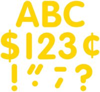 Teacher Created Resources Yellow Gold Classic Font 4-Inch Letters Uppercase Pack (5381)