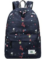 School Bookbags for Girls, Cute Galaxy Stars Planets Backpack College Bags Daypack Travel Bag by Mygreen (Black)