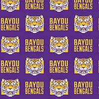 GRAPHICS & MORE Bayou Bengals Fierce Tiger Premium Roll Gift Wrap Wrapping Paper