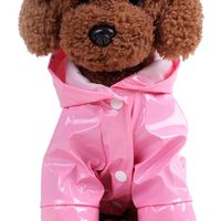 haoricu Pet Shirt, 2017 Pet Reflective Waterproof Coat Dog Hooded Raincoat for Small Dogs Jacket Outdoor Coat (M, Pink)