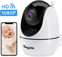 IP Camera Wireless, WiFi Camera Bagotte 2020 New Upgraded 1080P FHD Indoor Wireless Security Camera 2-Way Audio, Motion Detection, Night Vision, Pet Camera