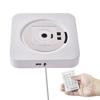 Per CD Player Wall-Mounted Home HIFI Speaker Remote Control Radio For Prenatal Education Listening To Music And Phone Computer Output-White