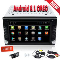 Free Wireless Rear Camera!Android 8.1 Oreo OS Octa Core Car Radio DVD Player GPS Navigation 6.2 Inch Capacitive Touch Screen Handsfree Bluetooth Car Stereo WIFI/4G Mirror Link SWC
