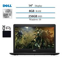 2020 Newest Dell Inspiron 14 inch Laptop, Intel Core i5-1035G4 (Up to 3.7GHz) 10 Geneartion, 8GB RAM, 256GB SSD, HDMI, WiFi, Intel UHD Graphics, Bluetooth, Windows 10 w/ Saiborie Accessories