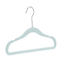 AmazonBasics Kids Velvet Non-Slip Clothes Hangers, 30-Pack, Mint Green
