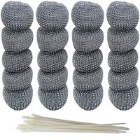 MANSHU 48 Pieces Washing Machine Lint Traps Snare Laundry Mesh Washer Hose Filter with 48 Pieces Cable Ties.