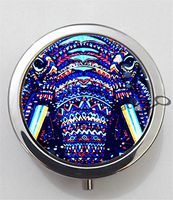 BlackKey Elephant Animal 3-Compartment Decorative Pocket Gift Box Case Organizer for Pill, Color 1 -1896