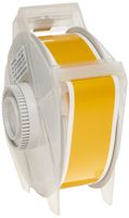 Brady 76621 GlobalMark 100' Length x 1.125" Width, B-569 Hi-Performance Polyester, Yellow Tape