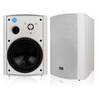 Wireless Outdoor Speakers, Bluetooth 6.50" Indoor/Outdoor Weatherproof Patio Speakers,White, Pair, by Sound Appeal