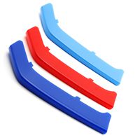 iJDMTOY Exact Fit ///M-Colored Grille Insert Trims Compatible With BMW F30 F31 3 Series 320i 328i 330i 335i 340i M-Performance Black Kidney Grilles (8 Beams), NOT 11-Beam Standard Grille or 4 Series