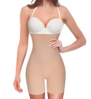 Nebility Women Waist Trainer Shapewear Tummy Control Body Shaper Shorts Hi-Waist Butt Lifter Thigh Slimmer (XS/S, Beige)