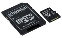 Kingston Canvas Select 64GB microSDHC Class 10 microSD Memory Card UHS-I 80MB/s R Flash Memory Card with Adapter (SDCS/64GB) (Renewed)