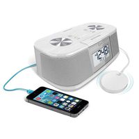 TimeShaker Micro by iLuv (Dual Alarm Clock Bluetooth FM Stereo Clock Radio with Bed Shaker Alarm & USB Charging Port) for Apple iPhone, iPad, Samsung, LG, HTC, Google and Other Bluetooth Devices