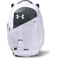 Under Armour Storm Hustle II Backpack, White (100)/Silver, One Size Fits All