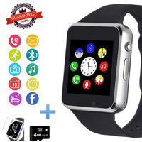 Hocent Smart Watch Phone, Smartwatch with Touch Screen Camera Pedometer SD Card Call Text SNS Sync SIM Card Slot Music Player Compatible with Android and iPhone (Partial Functions) for Men Women Teens