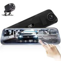 Dragon Honor Latest Full-Screen LCD Rearview Mirror, Front and Rear Car Recorder_ New 2019 (Dual Lens)