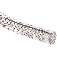 Electriduct 1/4" Chrome XC Metallic Expandable Braided Sleeving Flexible Wire Mesh Cable Sleeve - 500 Feet