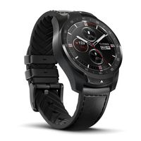 Ticwatch Pro Premium Smartwatch with Layered Display for Long Battery Life, NFC Payment and GPS Build-in, Sleep Tracking, Wear OS by Google, Compatible with iOS and Android (Black)