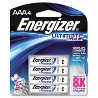 Energizer L92BP4 Lithium Batteries, AAA, 4/PK, SRBE