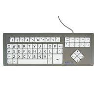 AbleNet BigKeys LX - White, QWERTY Large Print Computer Keyboard USB Wired - Product Number: 12000011