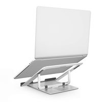 Nllano Adjustable Laptop Stand Portable Foldable Laptop Computer Stand Holder for Desk, Ventilated Laptop Riser Compatible with 11"-15.6" PC MacBook/Air/Pro Laptop Tablet