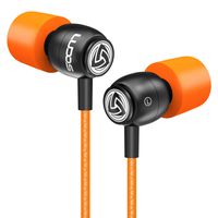 LUDOS Clamor Wired Earbuds in Ear Headphones with Microphone, Earphones with New Generation Memory Foam, Reinforced Cable, Bass, Volume Control Compatible with iPhone, Apple, Samsung, Sony, Huawei