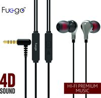 Fuego Soulbeat S603 Super Bass Wired Sports, Running, Gym, in Ear Earphones, Headsets, Hands-Free with Mic and Remote Control (Grey)