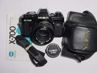 Minolta X-700 Film Camera And A 50mm f/1.7 Manual Focus Lens