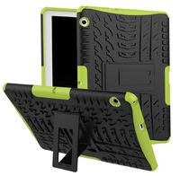 Huawei Mediapad T3 10(9.6") Foldable Stand Case, Very Light Slim Car Tire Pattern Style, WEIFA Newest Super Cool Anti-Drop Protection Armor Tablet Cover Case For Huawei Mediapad T3 10(9.6") Green