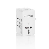 Travel Smart by Conair All in One Adapter with 2 Outlets and 2 USB Ports