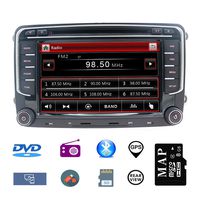 Hotaudio Car Stereo 7 inch 2 Din Autoradio for VW Jetta Golf Tiguan Polo Passat with DVD CD Player GPS Navigation USB SD CANBUS FM AM RDS Bluetooth Steering Wheel Control 720P Video Wince Carplay SWC