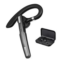Bluetooth Headset,Wireless Bluetooth Earpiece V4.1Hands-Free Earphoneswith Noise Cancellation Mic for Driving/Business/Office, Compatible with iPhone and Android(Gray)